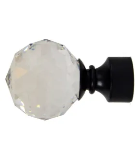 Koncovka čierna Crystal gula