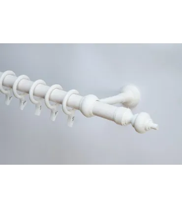 Garniža drevená Ø28mm biela