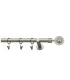 Satin nickel Ø 19mm - Jupiter Držiak jednoduchý simple