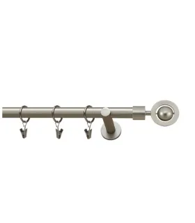 Satin nickel Ø 19mm - Jupiter Držiak jednoduchý simple