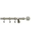 Satiniertes Nickel Ø 19mm - Jupiter einfacher Schraubhalter