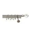 Satiniertes Nickel Ø 19 mm - Crystal Gula