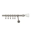 Satiniertes Nickel Ø 19 mm - Kristallkegel
