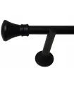 einläufige Gardinenstange 19mm matt schwarz Koloseo