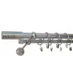 Effekt-Edelstahl Ø 25/19 mm - Cylinder glatt