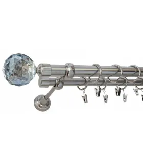 Efekt-nerezová oceľ  Ø 25/19 mm - Crystal gula