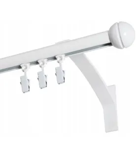 Jednoduchá garniža hl. profil BIELA koncovka Gula Frez