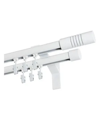 Garniža dvojitá hliníkový profil BIELA koncovka 5 Frez