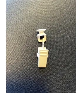 Štipec kovový rotačný  biely 10ks