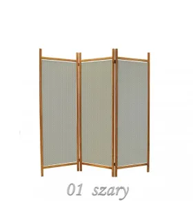 PARAVÁN 5-KRÍDLOVÝ sivý, rám - borovica - skladom 7ks.