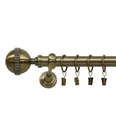 Antik Ø 25 mm - koncovka Kalisto Crystal tyč hladká