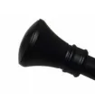 Koloseo Endkappe schwarz Ø25 mm, Der Preis gilt für ein Stück