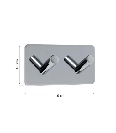 Dvojitý samolepiaci vešiak