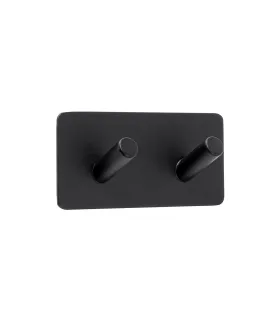 Dvojitý samolepiaci vešiak čierny