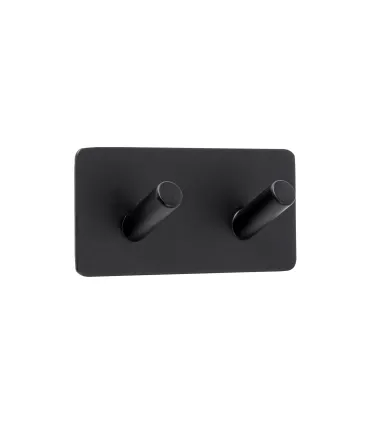 Dvojitý samolepiaci vešiak čierny