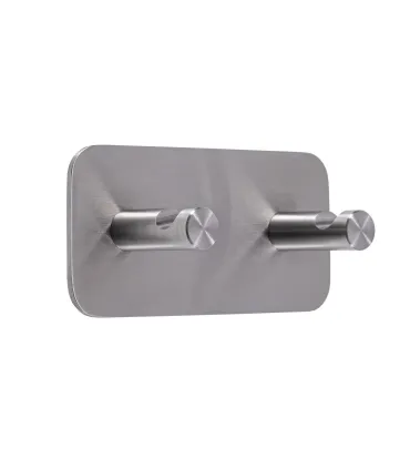 Dvojitý samolepiaci vešiak Inox N002