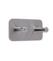 Doppelter selbstklebender Haken Inox N002