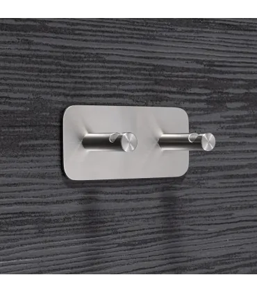 Dvojitý samolepiaci vešiak Inox N007