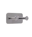 Doppelter selbstklebender Haken Inox N008