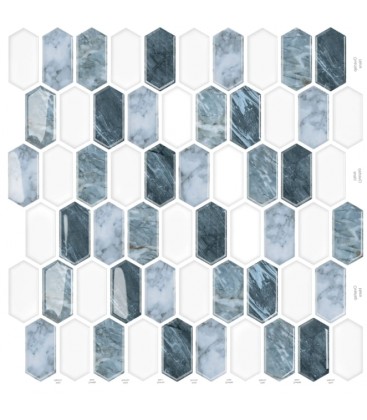 Pvc obkladový umývateľný panel 3d P0001 48.5 x 96 cm