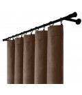 Záves na riasiacej páske 140cmx250 cm farba Olivovo Sivá