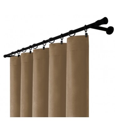 Záves na riasiacej páske 140cmx250 cm farba Olivovo Sivá