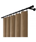 Záves na riasiacej páske 140cmx250 cm farba Olivovo Sivá