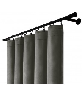 Záves na riasiacej páske 140cmx250 cm farba Olivovo Sivá