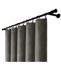 Záves na riasiacej páske 140cmx250 cm farba Olivovo Sivá