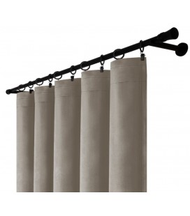 Záves na riasiacej páske 140cmx250 cm farba Olivovo Sivá