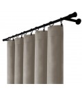 Záves na riasiacej páske 140cmx250 cm farba Olivovo Sivá