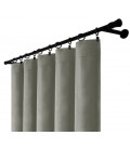 Záves na riasiacej páske 140cmx250 cm farba Olivovo Sivá
