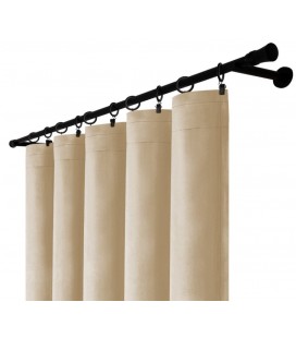 Záves na riasiacej páske 140cmx250 cm farba Olivovo Sivá