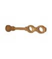 Doppelter Halter für Holz-Gardinenstangen 28 mm