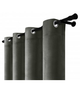 Záves na riasiacej páske 140cmx250 cm farba Olivovo Sivá