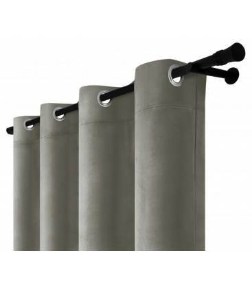 Záves na riasiacej páske 140cmx250 cm farba Olivovo Sivá
