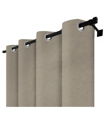 Záves na riasiacej páske 140cmx250 cm farba Olivovo Sivá