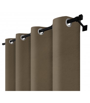 Záves na riasiacej páske 140cmx250 cm farba Olivovo Sivá