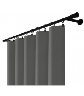 Záves na riasiacej páske 140cmx250 cm farba Olivovo Sivá
