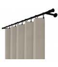 Záves na riasiacej páske 140cmx250 cm farba Olivovo Sivá