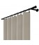 Záves na riasiacej páske 140cmx250 cm farba Olivovo Sivá