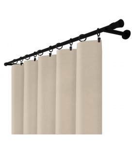 Záves na riasiacej páske 140cmx250 cm farba Olivovo Sivá