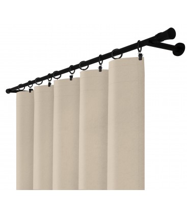 Záves na riasiacej páske 140cmx250 cm farba Olivovo Sivá