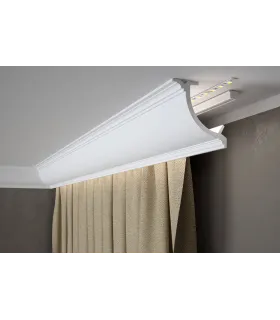 Garnižová stropná lišta MARDOM QL027 - vhodná pre LED podsvietenie