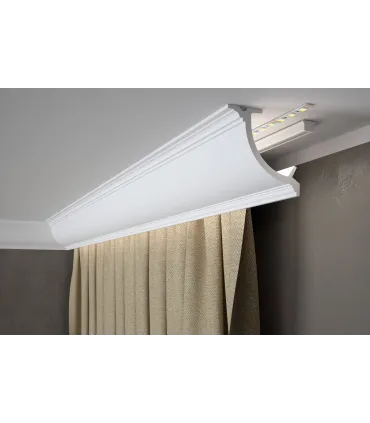 Garnižová stropná lišta MARDOM QL027 - vhodná pre LED podsvietenie