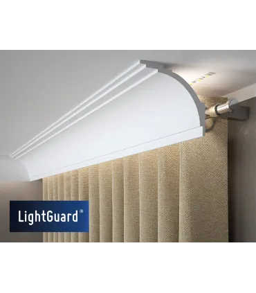 Garnižová stropná lišta MARDOM QL011 - vhodná pre LED podsvietenie