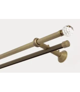 Garniža Zegar Art Deco komplet tyc a koľajnica Ø30mm a 20mm