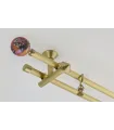 zweiläufige Gardinenstange Zegar Art Deco komplett Ø30/20mm