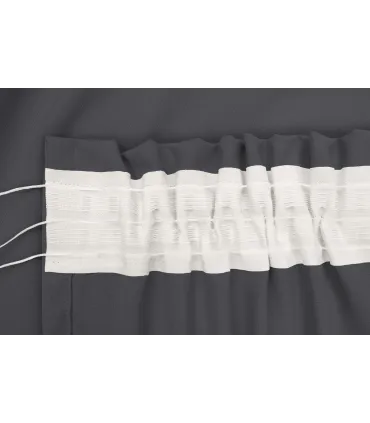 Záves na riasiacej páske 140cmx250 cm farba olivovo sivá