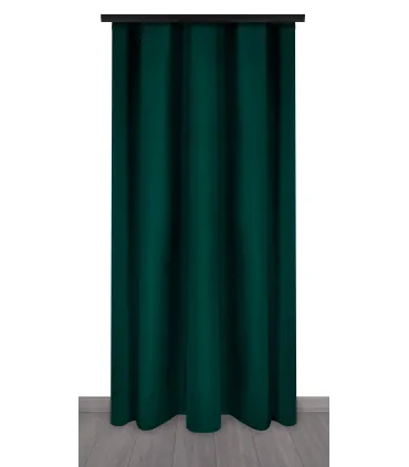 Záves na riasiacej páske 140cmx250 cm farba Fľaškovo zelená